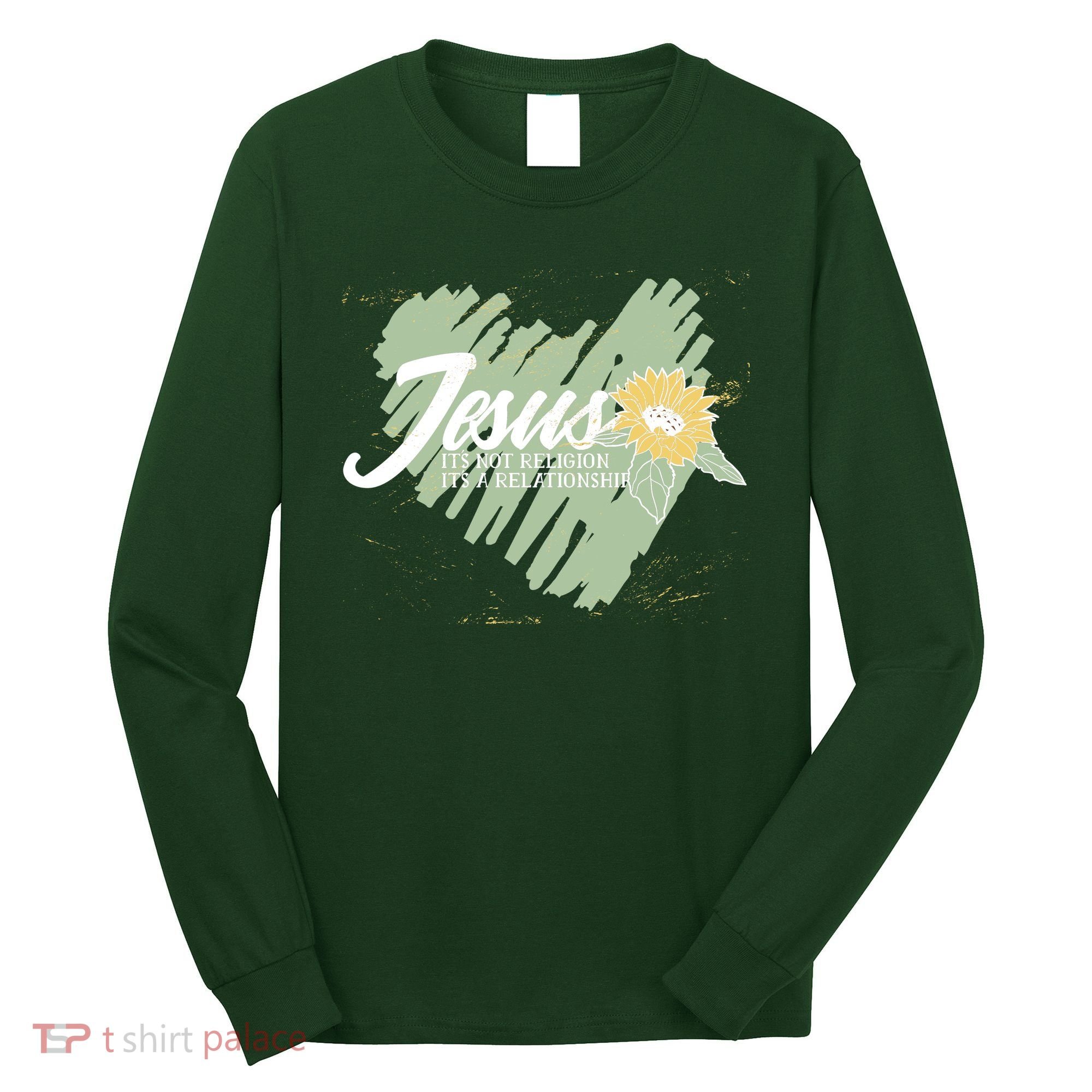 It's Not Religion It's A Relationship Heart Long Sleeve Shirt