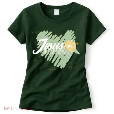 It's Not Religion It's A Relationship Heart Women's T-Shirt