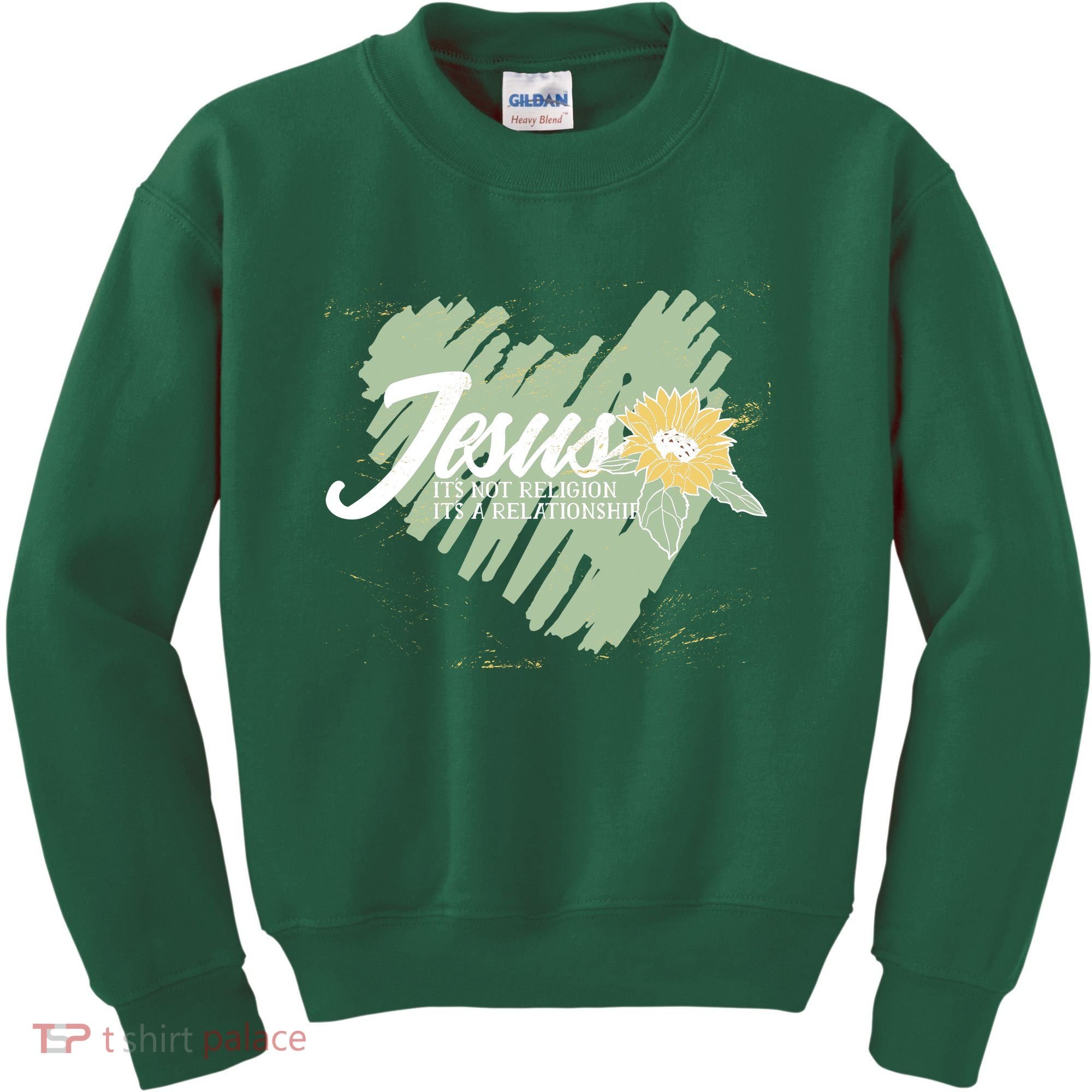 It's Not Religion It's A Relationship Heart Kids Sweatshirt