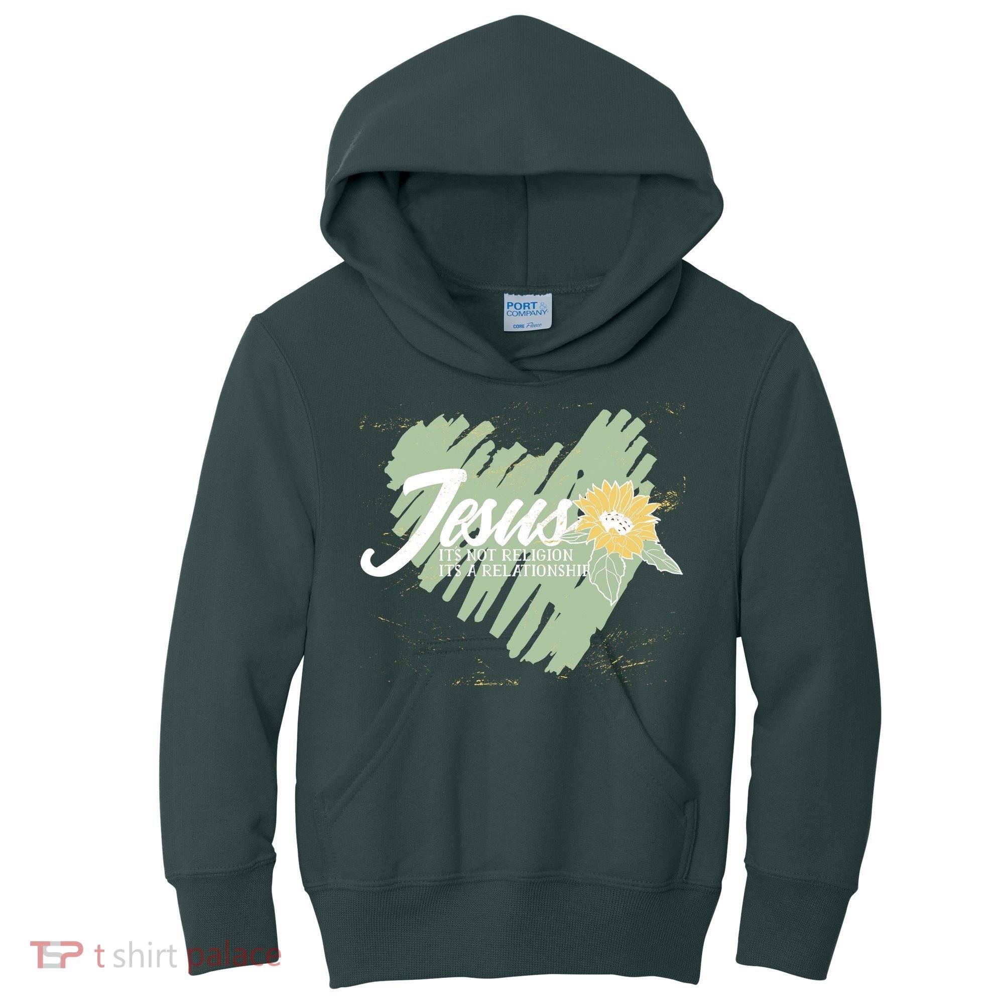 It's Not Religion It's A Relationship Heart Kids Hoodie