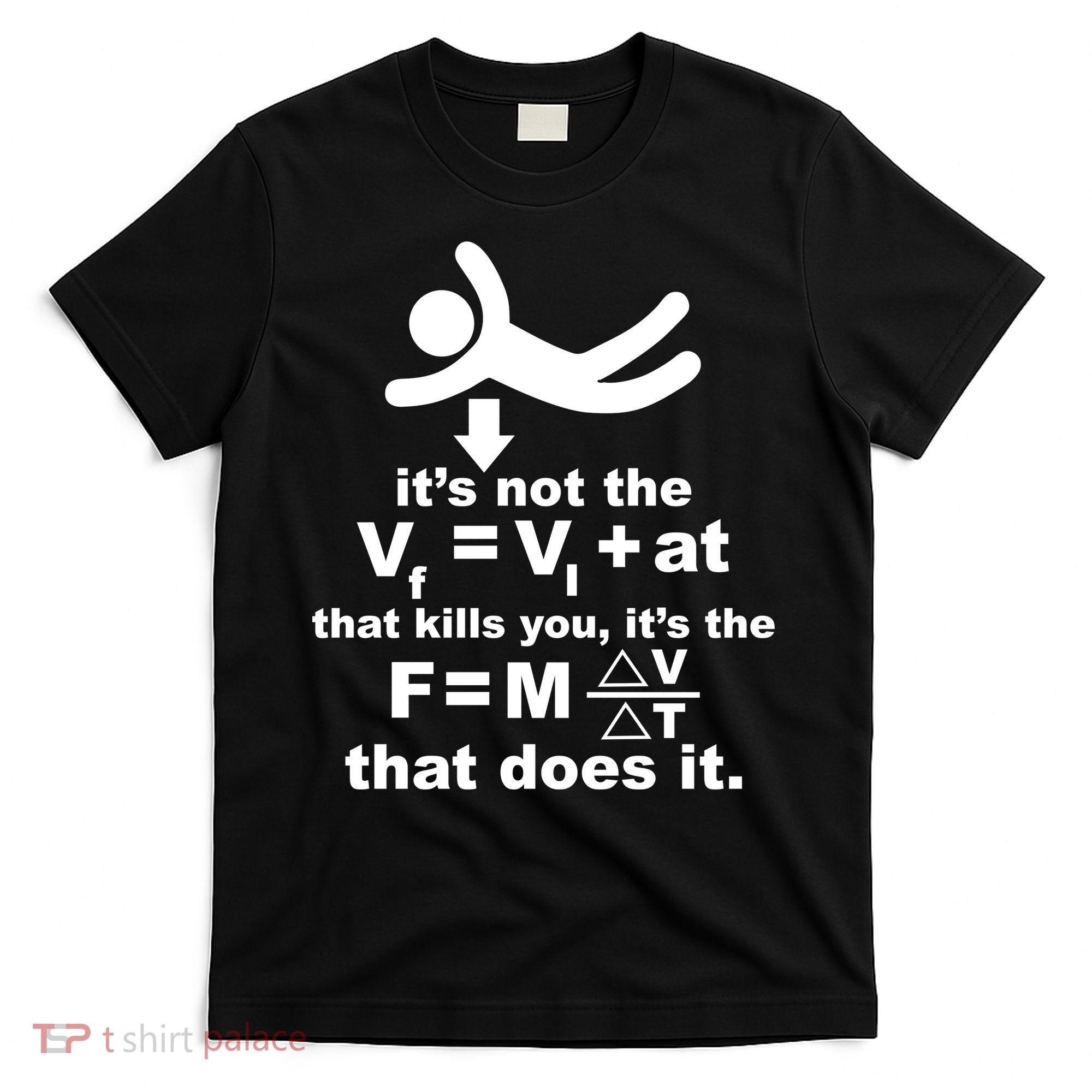 It's Not The Velocity That Kills You It's The Fall T-Shirt