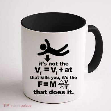It's Not The Velocity That Kills You It's The Fall Coffee Mug back