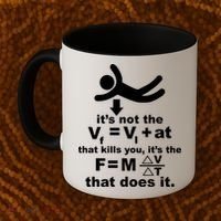 It's Not The Velocity That Kills You It's The Fall Coffee Mug thumb 2