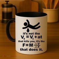 It's Not The Velocity That Kills You It's The Fall Coffee Mug thumb 4