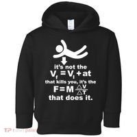 It's Not The Velocity That Kills You It's The Fall Toddler Hoodie thumb 0