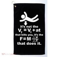 It's Not The Velocity That Kills You It's The Fall Golf Towel thumb 0