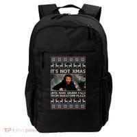 It's Not X-Mas Until Hans Gruber Falls From Nakatomi Plaza Backpack thumb 0