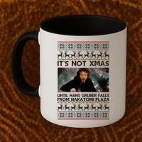 It's Not X-Mas Until Hans Gruber Falls From Nakatomi Plaza Coffee Mug thumb 2