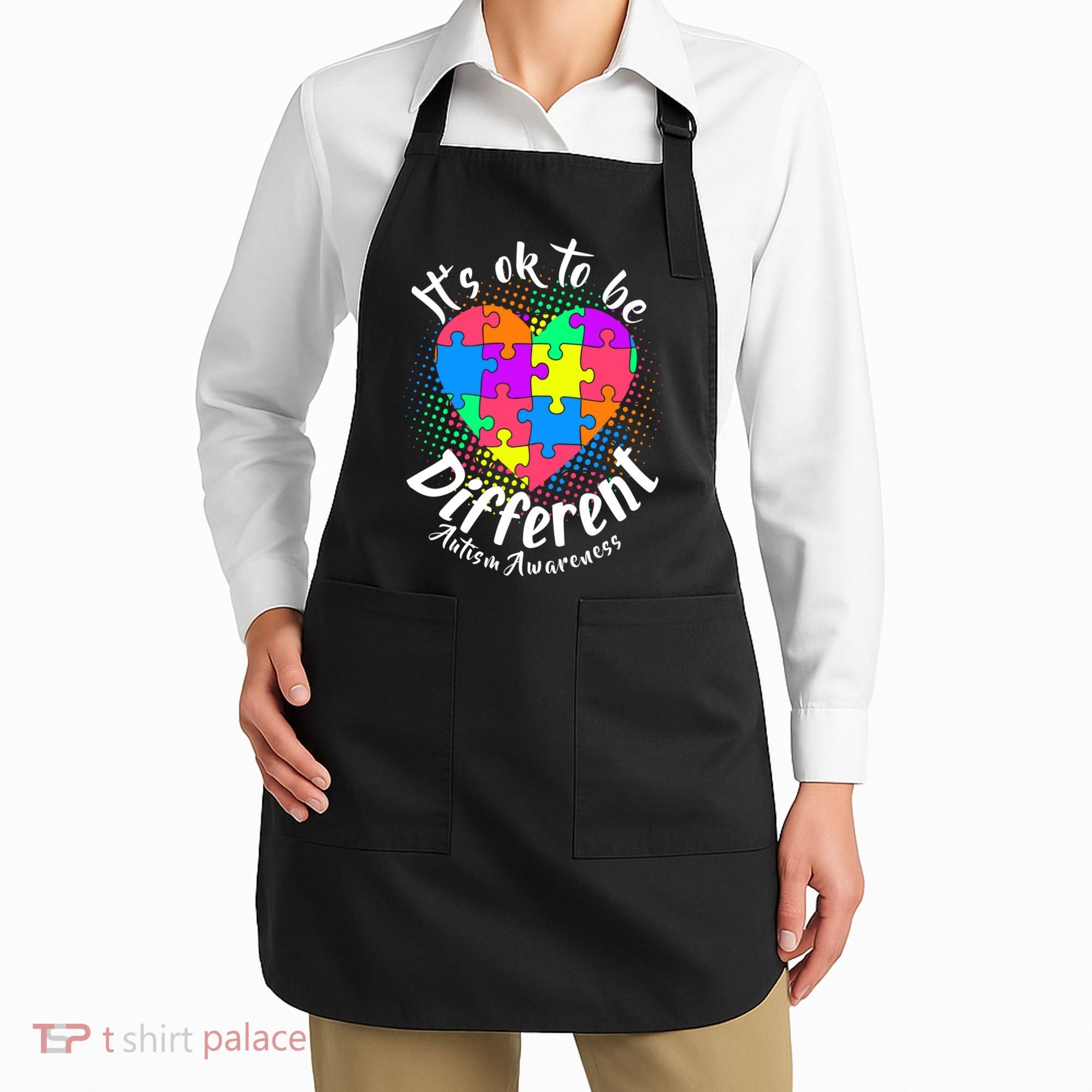 It's Ok To Be Different Autism Awareness Apron
