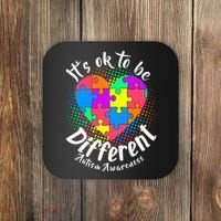 It's Ok To Be Different Autism Awareness Coaster thumb 0