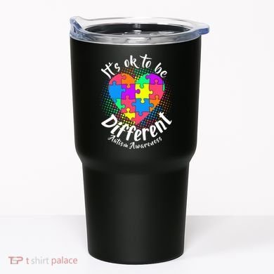 It's Ok To Be Different Autism Awareness Tumbler