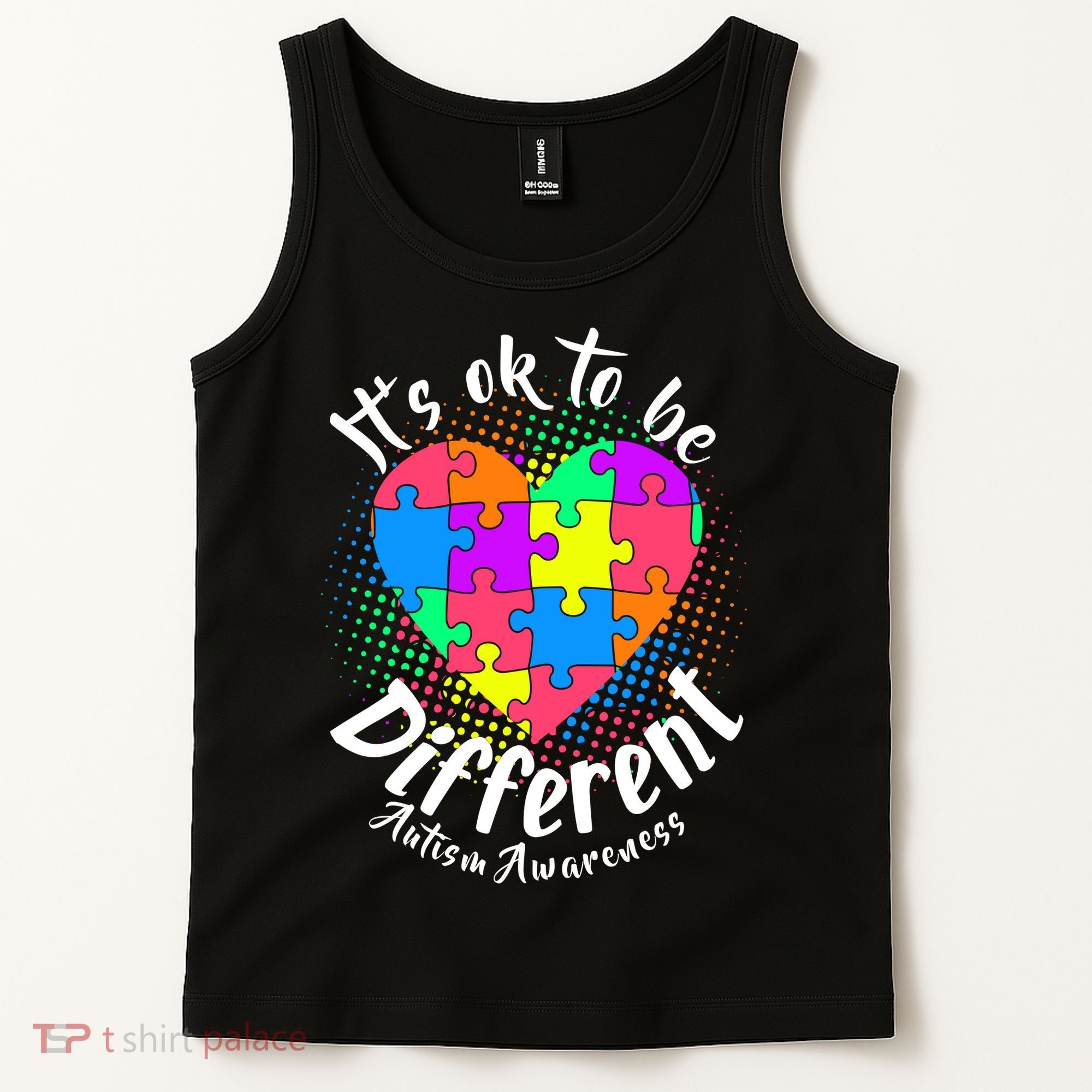 It's Ok To Be Different Autism Awareness Tank Top