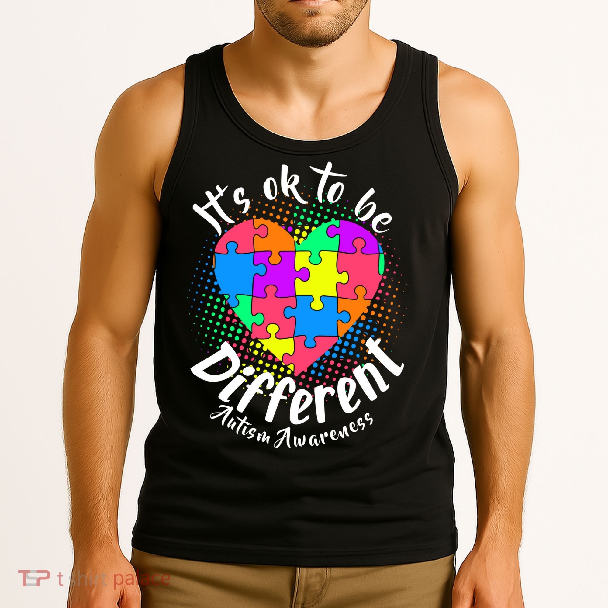 It's Ok To Be Different Autism Awareness Tank Top