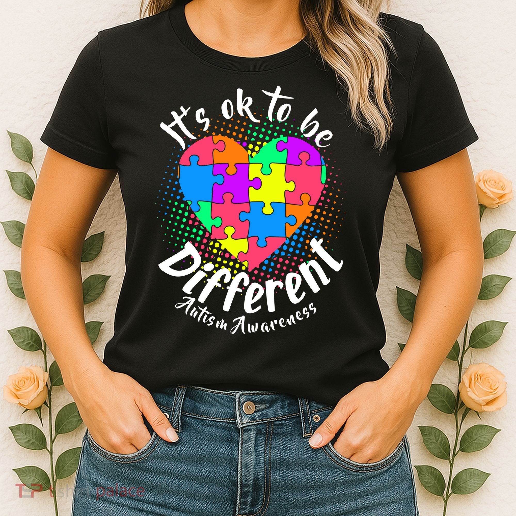 It's Ok To Be Different Autism Awareness Women's T-Shirt