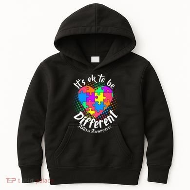 It's Ok To Be Different Autism Awareness Kids Hoodie