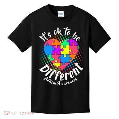 It's Ok To Be Different Autism Awareness Kids T-Shirt