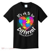 It's Ok To Be Different Autism Awareness Kids T-Shirt thumb 0