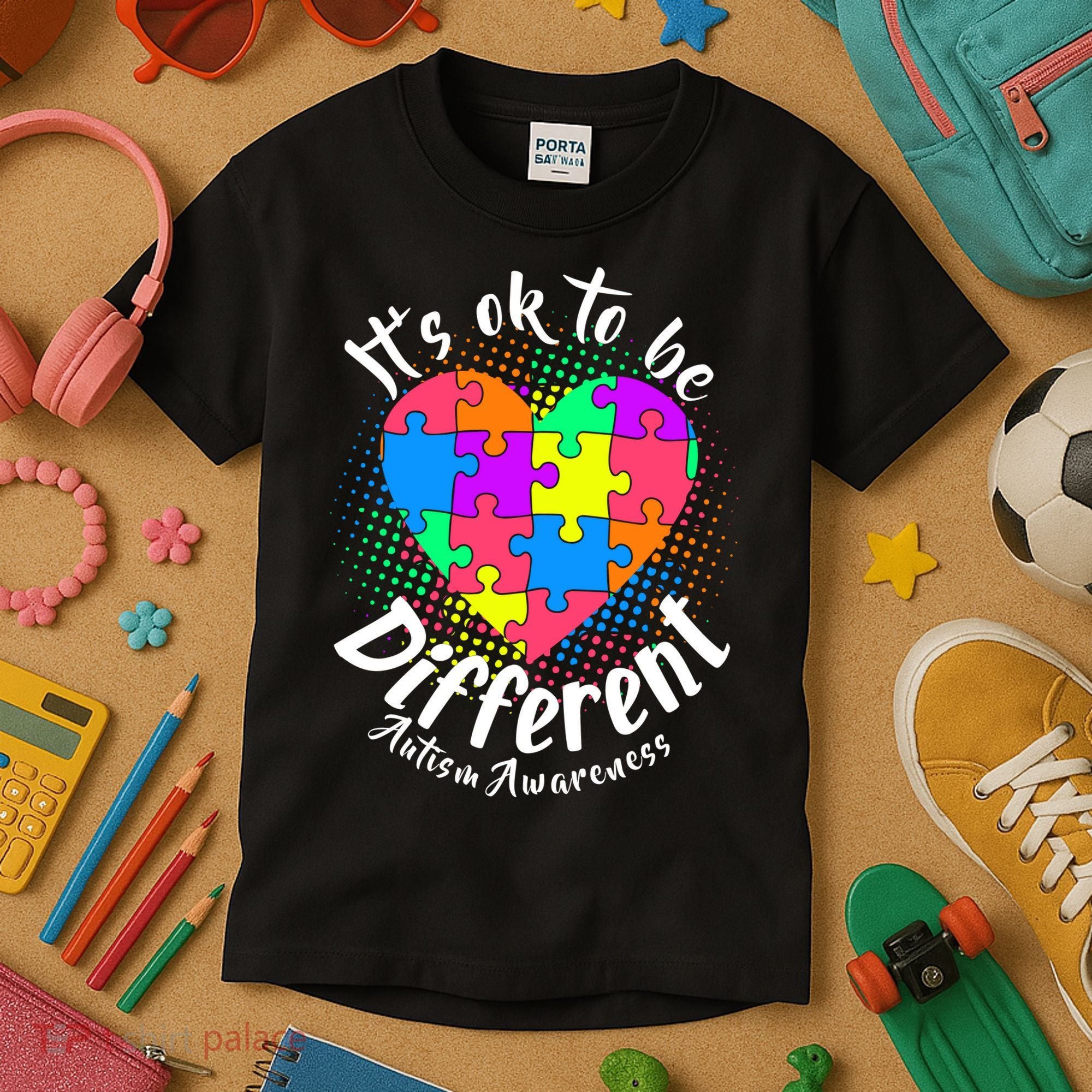 It's Ok To Be Different Autism Awareness Kids T-Shirt