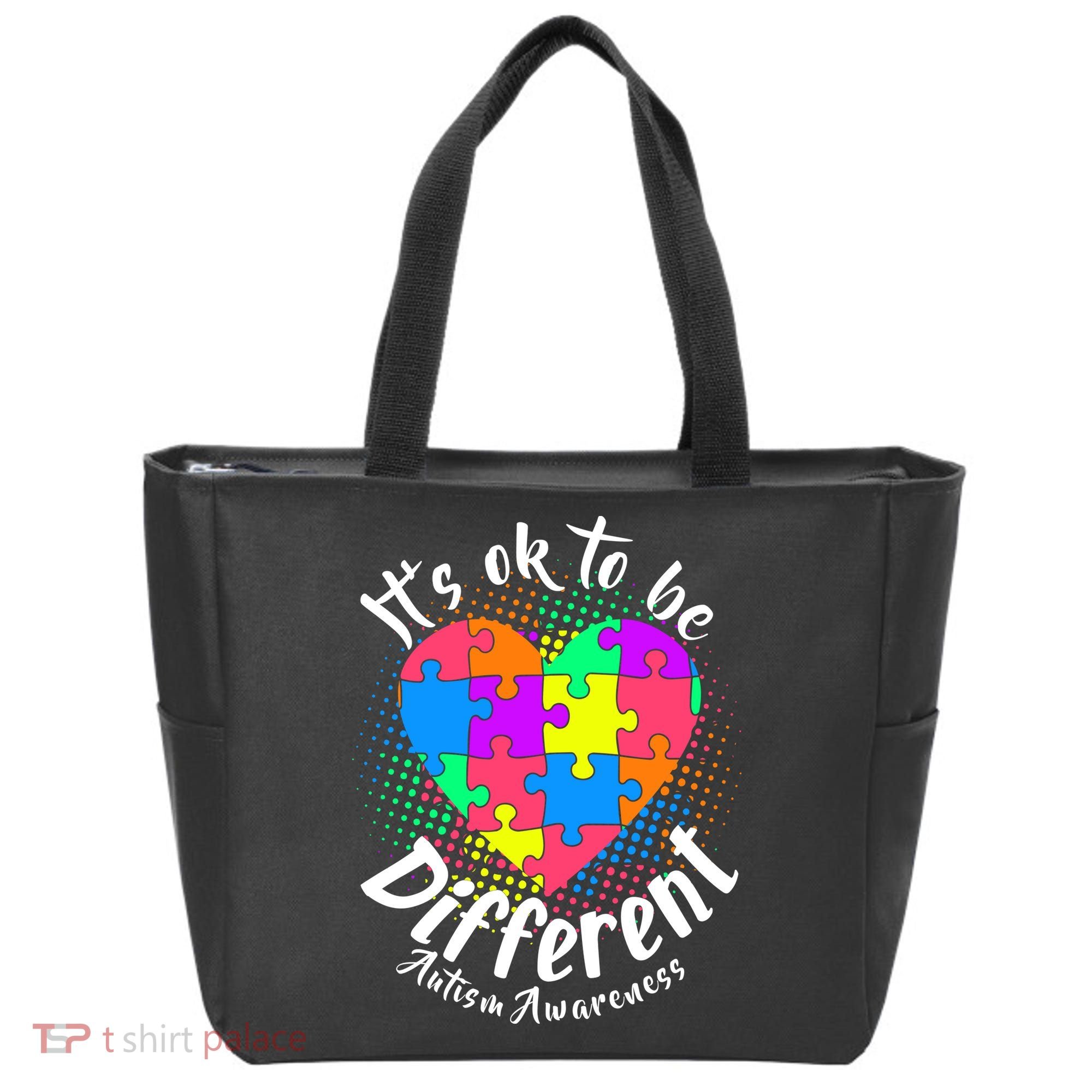 It's Ok To Be Different Autism Awareness Tote Bag