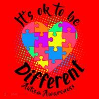 It's Ok To Be Different Autism Awareness Santa Hat thumb 1