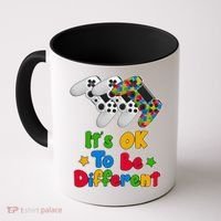 It's Ok To Be Different Autism Awareness Video Gamer  Coffee Mug thumb 0