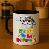It's Ok To Be Different Autism Awareness Video Gamer  Coffee Mug thumb 4