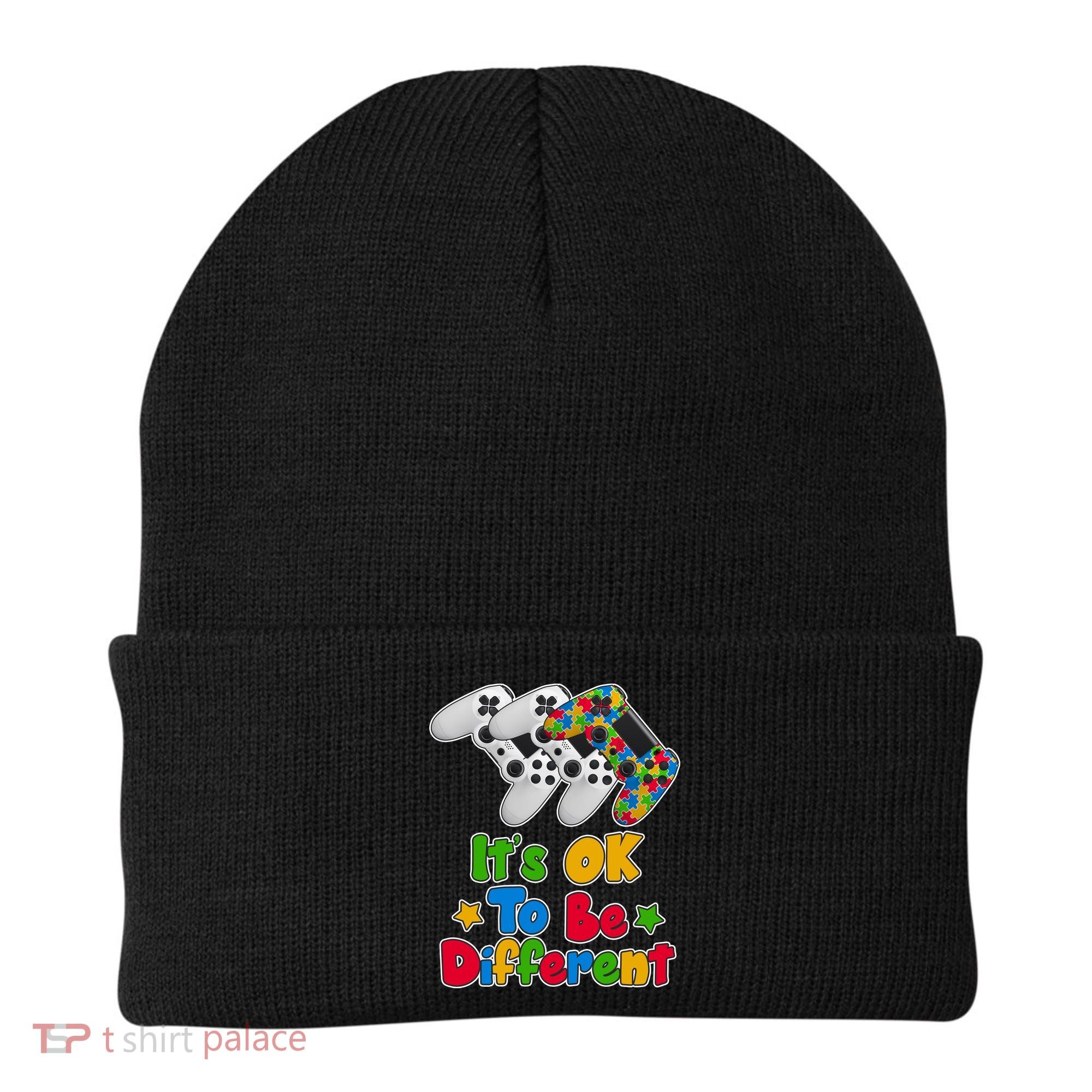 It's Ok To Be Different Autism Awareness Video Gamer  Beanie