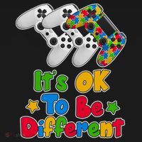 It's Ok To Be Different Autism Awareness Video Gamer  Women's Hoodie thumb 2