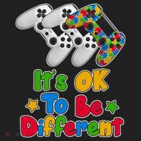 It's Ok To Be Different Autism Awareness Video Gamer  Hat thumb 2