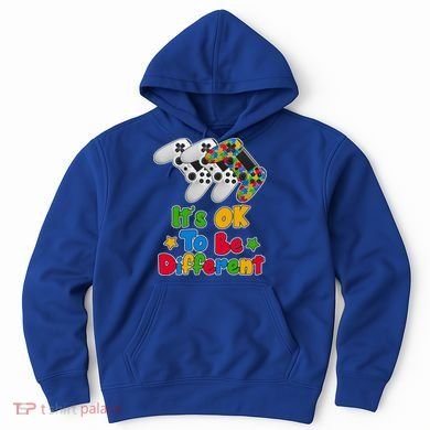 It's Ok To Be Different Autism Awareness Video Gamer  Hoodie