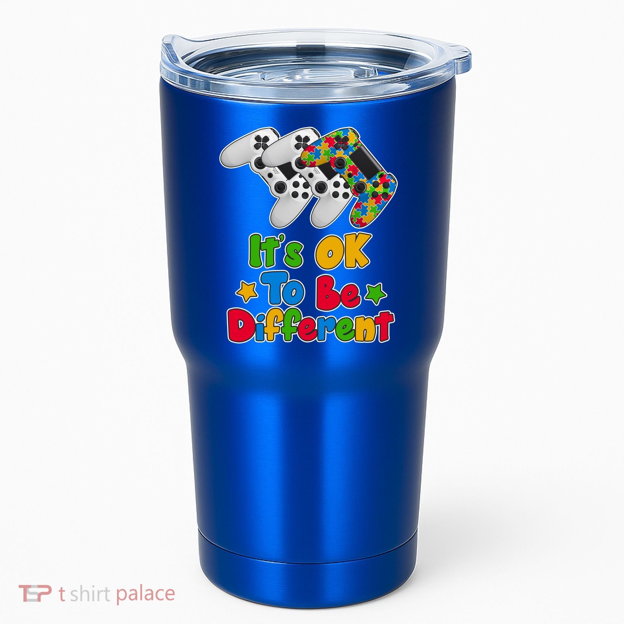 It's Ok To Be Different Autism Awareness Video Gamer  Tumbler