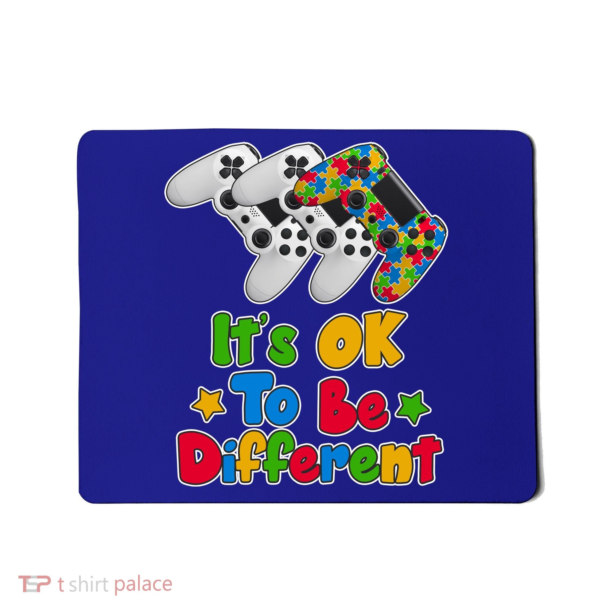 It's Ok To Be Different Autism Awareness Video Gamer  Mousepad