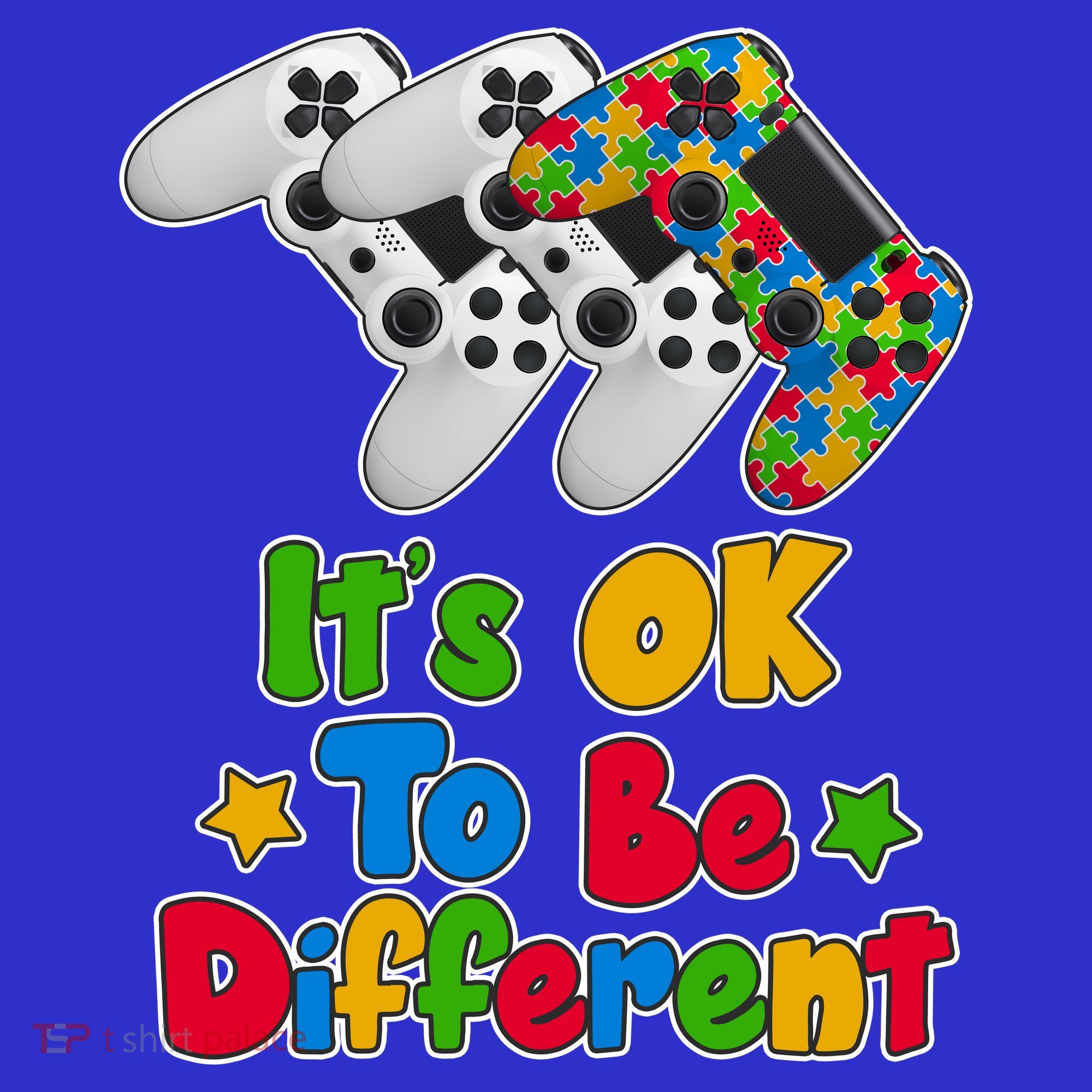 It's Ok To Be Different Autism Awareness Video Gamer  Mousepad