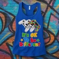 It's Ok To Be Different Autism Awareness Video Gamer  Women's Tank Top thumb 3