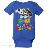 It's Ok To Be Different Autism Awareness Video Gamer  Baby Bodysuit thumb 0