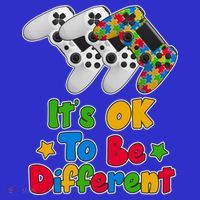 It's Ok To Be Different Autism Awareness Video Gamer  Baby Bodysuit thumb 2
