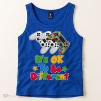It's Ok To Be Different Autism Awareness Video Gamer  Tank Top thumb 2