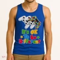 It's Ok To Be Different Autism Awareness Video Gamer  Tank Top thumb 3