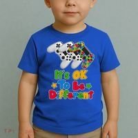 It's Ok To Be Different Autism Awareness Video Gamer  Toddler T-Shirt thumb 2