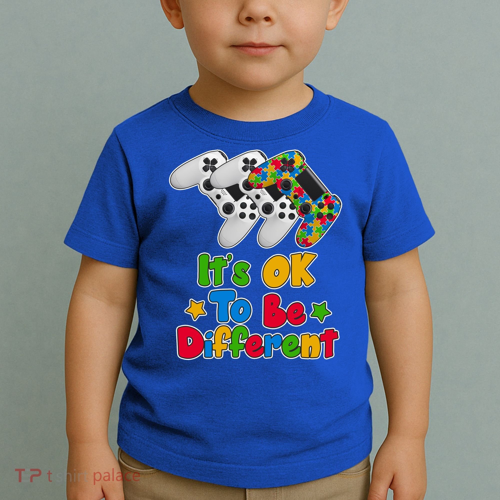 It's Ok To Be Different Autism Awareness Video Gamer  Toddler T-Shirt