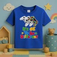 It's Ok To Be Different Autism Awareness Video Gamer  Toddler T-Shirt thumb 3
