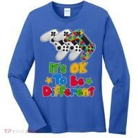 It's Ok To Be Different Autism Awareness Video Gamer  Women's Long Sleeve Shirt thumb 0
