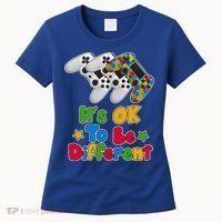 It's Ok To Be Different Autism Awareness Video Gamer  Women's T-Shirt thumb 0