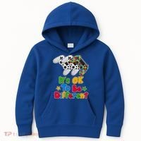 It's Ok To Be Different Autism Awareness Video Gamer  Kids Hoodie thumb 0
