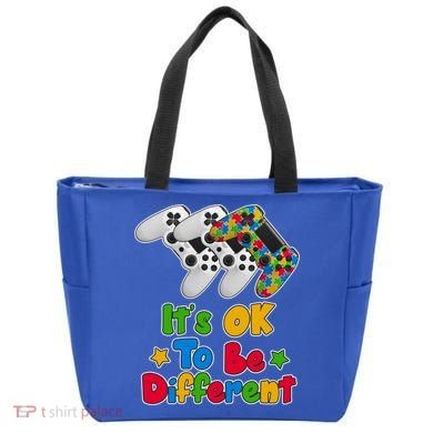 It's Ok To Be Different Autism Awareness Video Gamer  Tote Bag