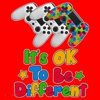 It's Ok To Be Different Autism Awareness Video Gamer  Santa Hat thumb 1