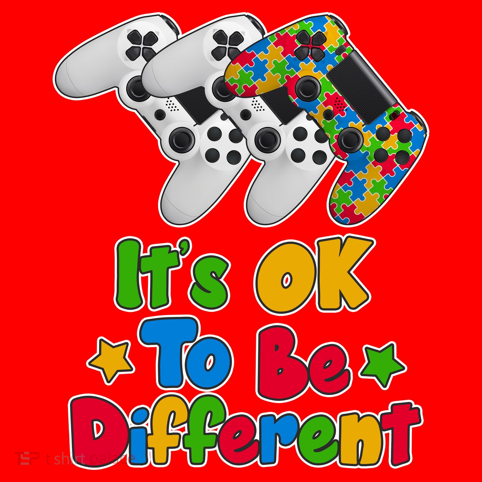 It's Ok To Be Different Autism Awareness Video Gamer  Santa Hat