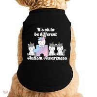 It's Ok To Be Different Autism Unicorn Puzzle Doggie Tank thumb 0