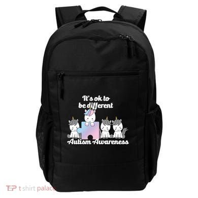 It's Ok To Be Different Autism Unicorn Puzzle Backpack