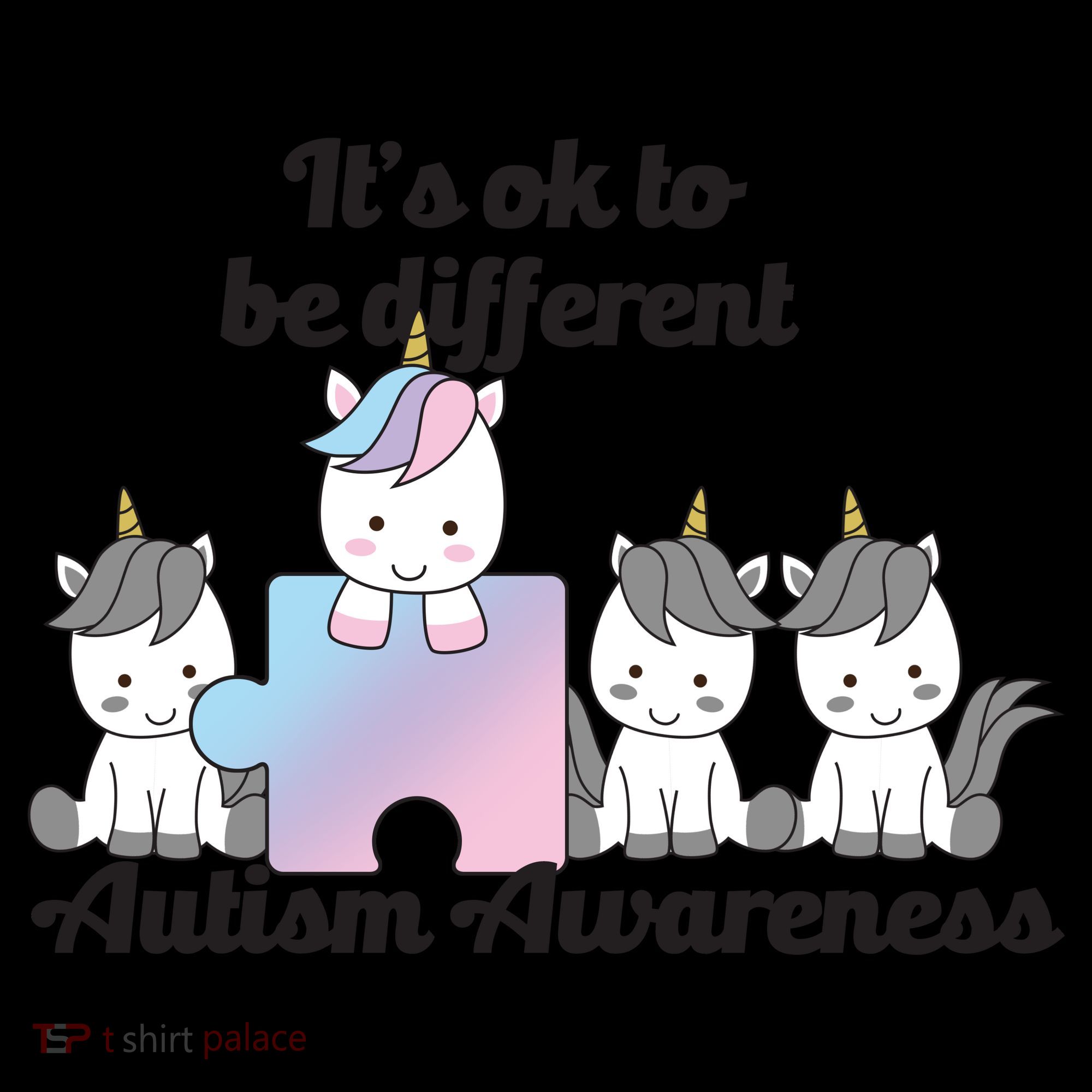 It's Ok To Be Different Autism Unicorn Puzzle Coffee Mug